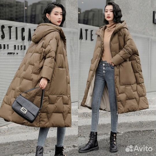 Суперский пуховик бохо новый