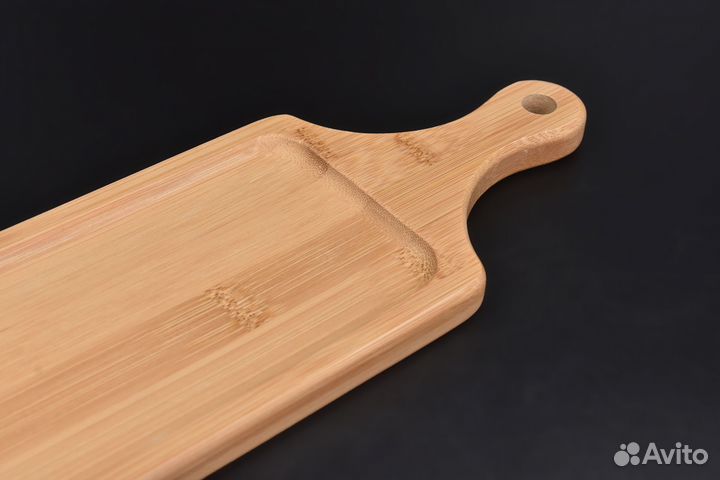 Блюдо с ручкой Катунь, прямоугольник, D-39.5 см К