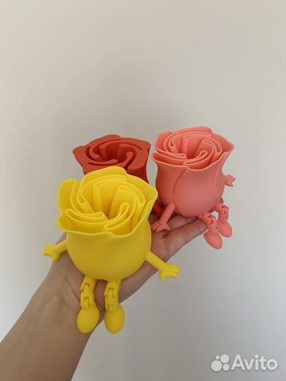 Подвижный цветок 3D