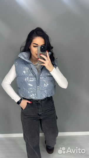 Жилетка лакированная