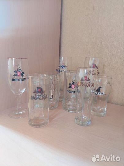 Пивные бокалы, кружки, стаканы