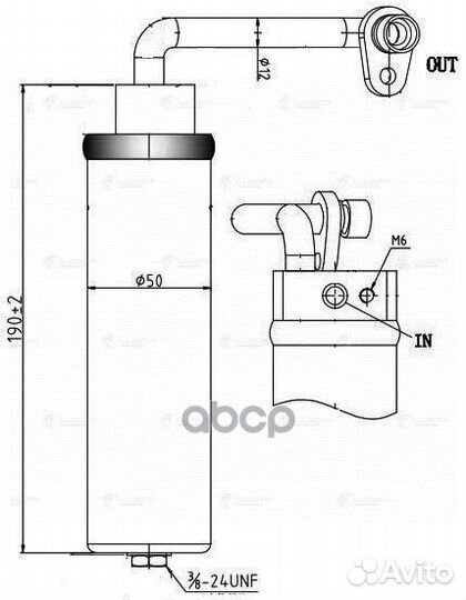 Ресивер-осушитель конд. для а/м Nissan Qashqai