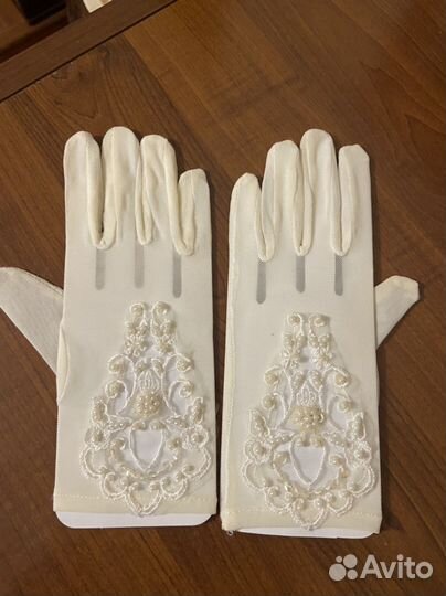 Перчатки капроновые, вечерние