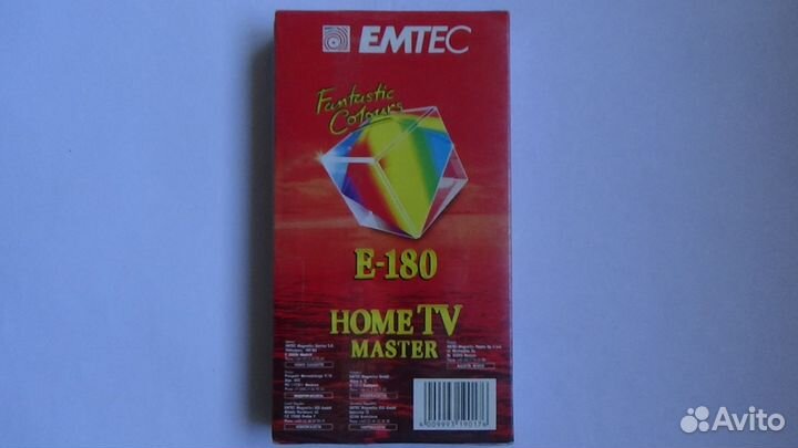 Видеокассета новая запечатанная emtec E-180 VHS