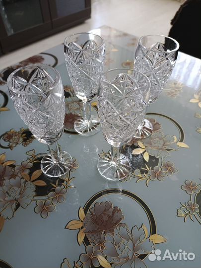 Хрустальные рюмки на ножке СССР