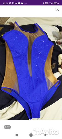 Купальник для гимнастики и плавания с биркой