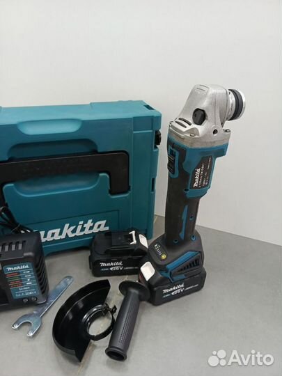 Аккумуляторная ушм болгарка 125 Makita бесщеточный