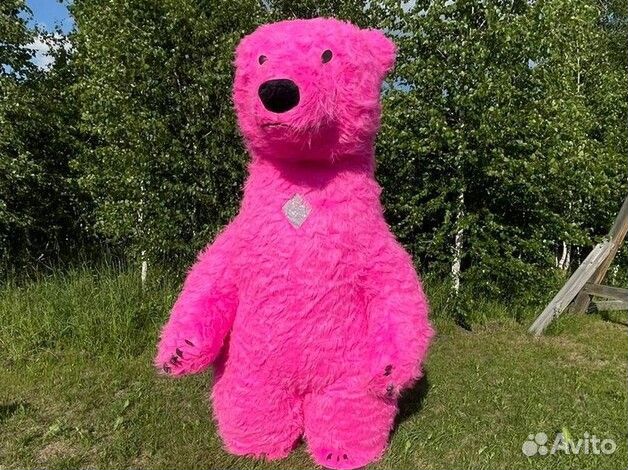 Ростовая кукла Розовый мишка Аэрокостюм