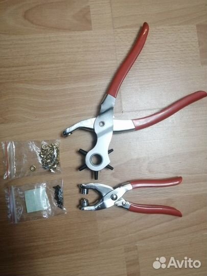 Дырокол по коже и ткани, пробойник, люверсы