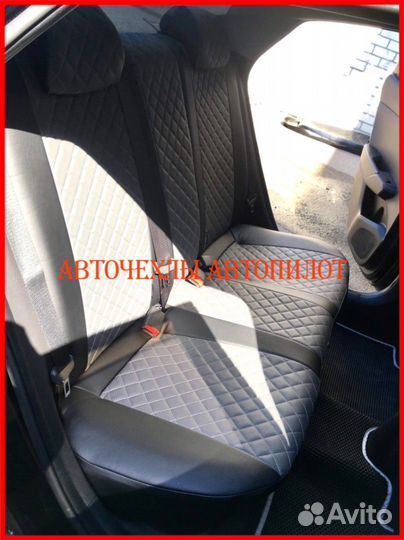 Чехлы Автопилот Hyundai Solaris 1 Hb из экокожи