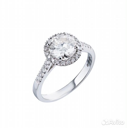 Кольцо Albedo 1.50 ct L/VS2 Round Diamond & White