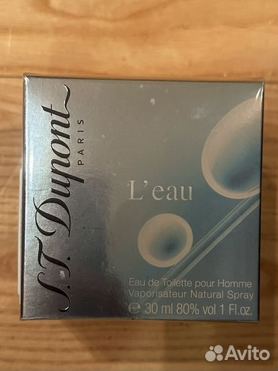 Туалетная вода S T Dupont L ' eau 30 ml