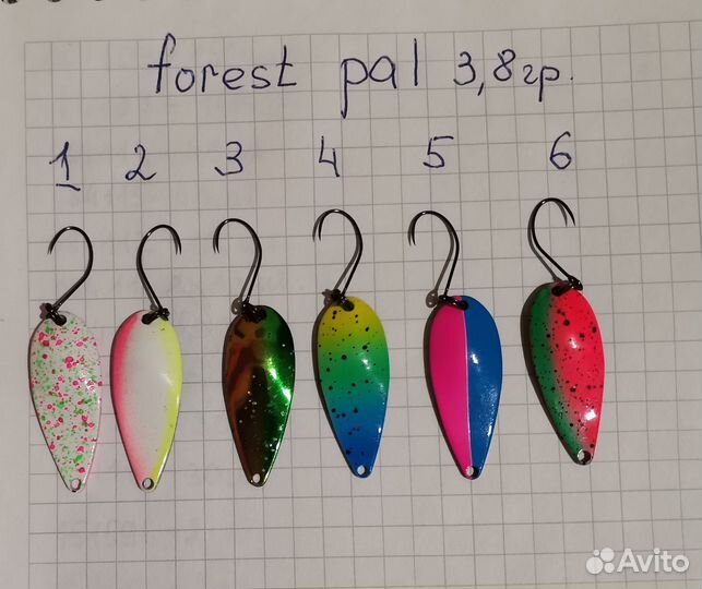 Форелевые блесна Forest pal