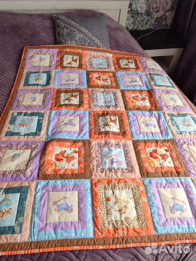 Плед покрывало детское ручной работы