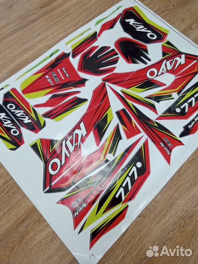 Наклейки на питбайк irbis ttr kayo krz tt basic