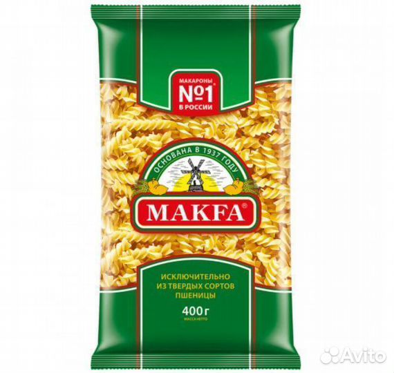 Макароны Makfa Спирали 400 г