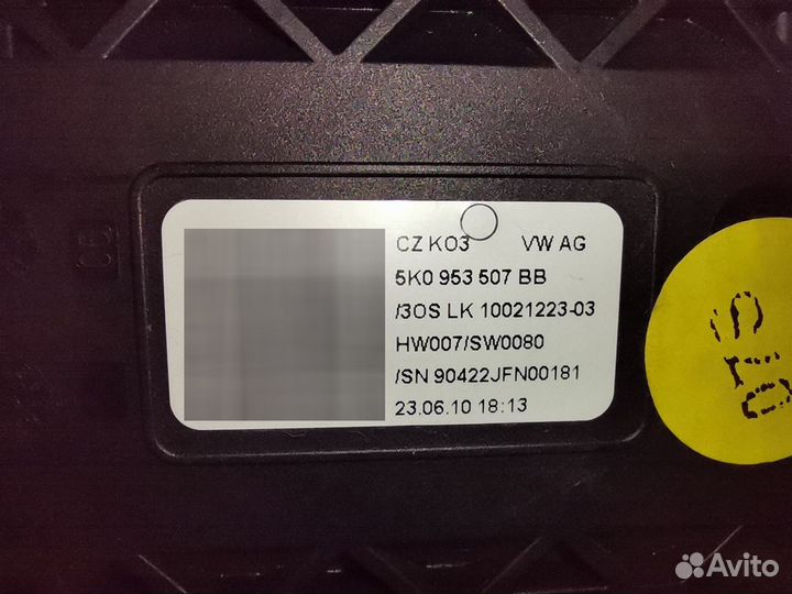 Подрулевой переключатель golf 6