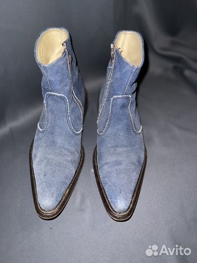 Ботинки казаки из денима в духе Diesel, 41