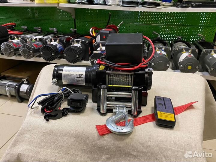 Лебедка Electric Winch 3500 lbs стальной трос