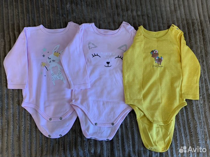 Комбинезоны, боди на девочку 74-80