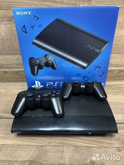 Sony PlayStation 3 super slim+41игра+2джоя