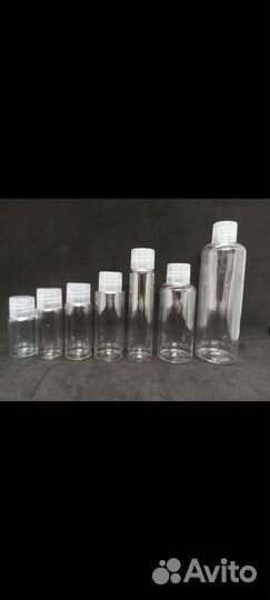 Флаконы пэт с крышкой на 10,15,20,30,50,60,100 мл