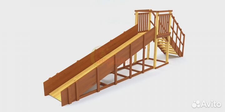 Зимняя горка Савушка Зима 2 (скат 5 метров)