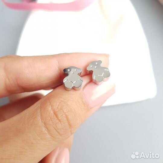 Серьги Tous сталь
