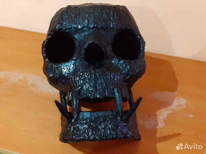Фигура Череп железный сувенир скульптура