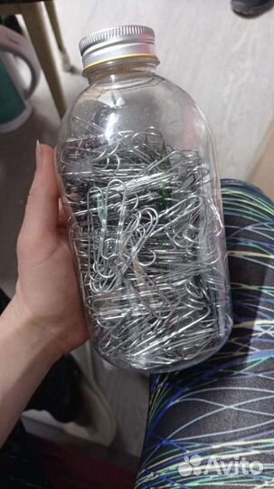 Скрепки большие (в бутылке)