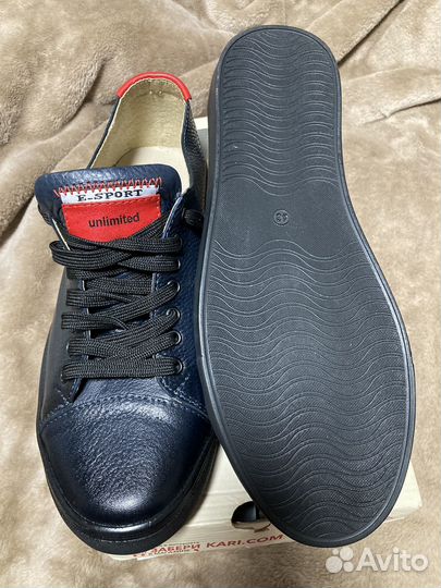 Полуботинки кожаные 44, 43