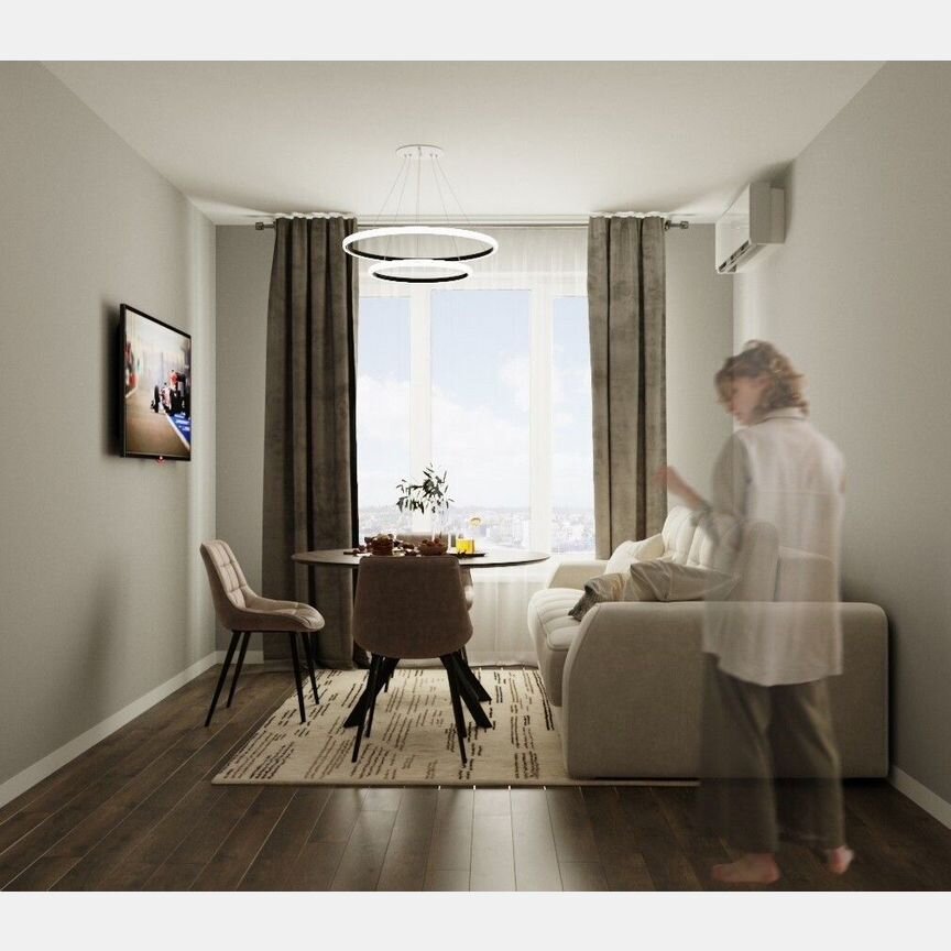 1-к. квартира, 44,5 м², 4/8 эт.