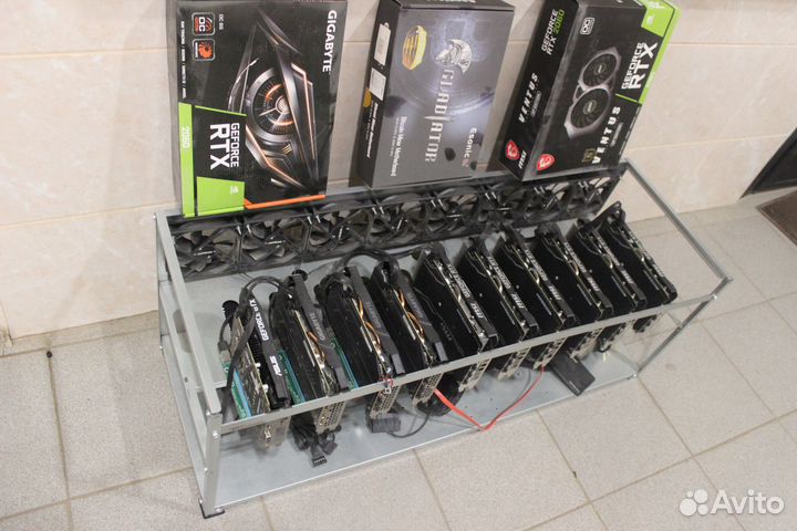 Каркас майнинг фермы на 10 карт по частям