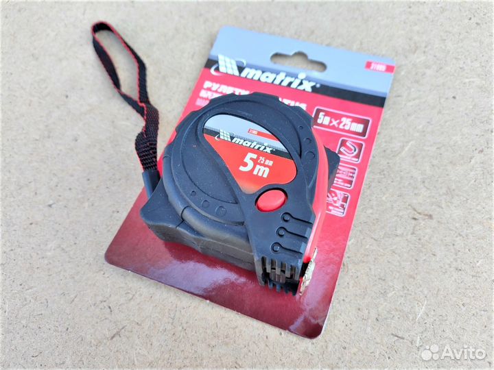 Строительная измерительная рулетка 5 м x 25 мм