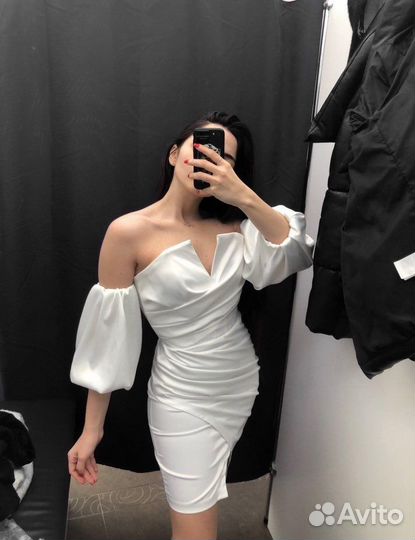 Вечернее белое платье