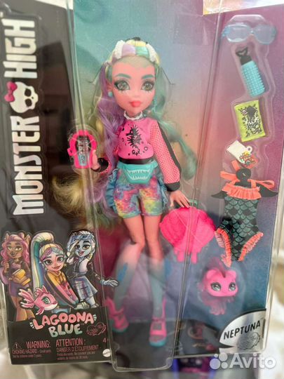 Кукла Лагуна Блю Monster High c питомцем 2022