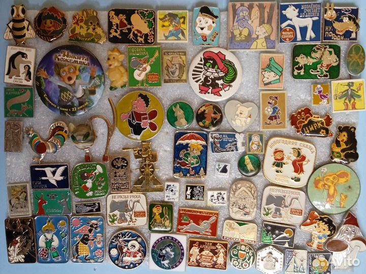 Значки детские, мультфильмы