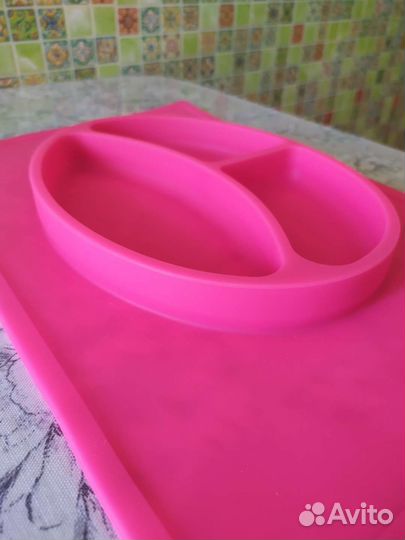 Детская силиконовая тарелка