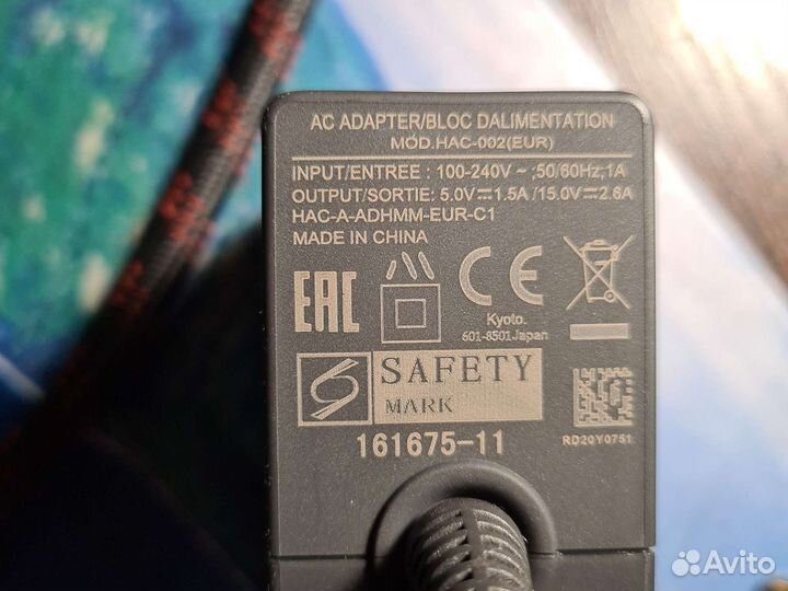 Блок питания для nintendo switch