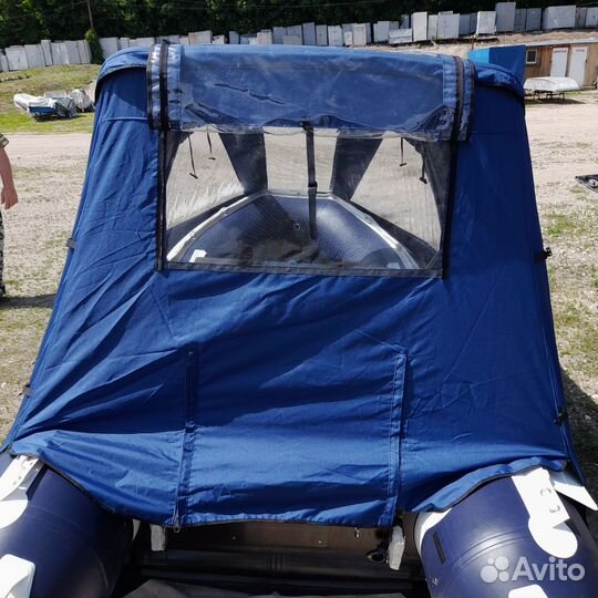 Тент трансформер на лодку солар 380 максима