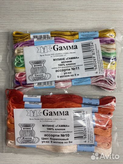 Нитки мулине гамма
