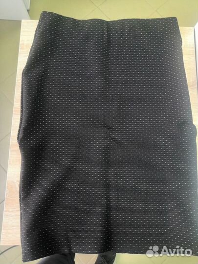 Юбка карандаш Zolla чёрная в горошек XL