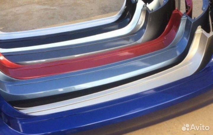 В цвет задний бампер на Kia Rio 3 2013