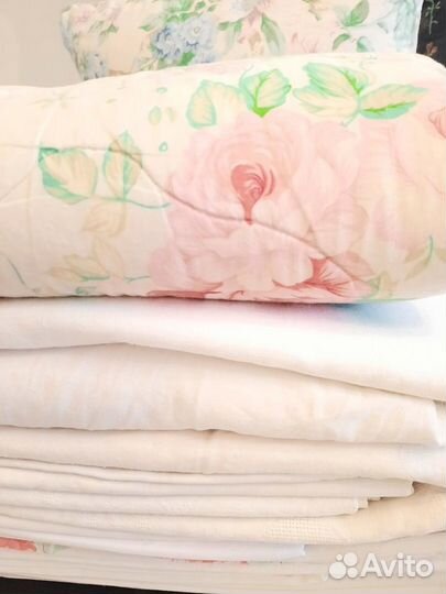 Постельное белье, полотенца, подушки