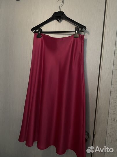 Юбка атласная