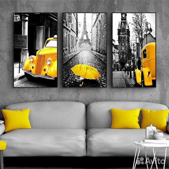 Картины интерьерные черно-белые