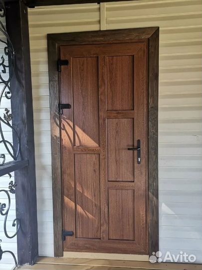 Пластиковые двери входные монтаж, доставка