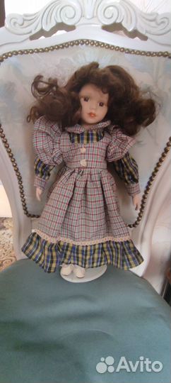 Кукла немецкая фарфоровая 42см