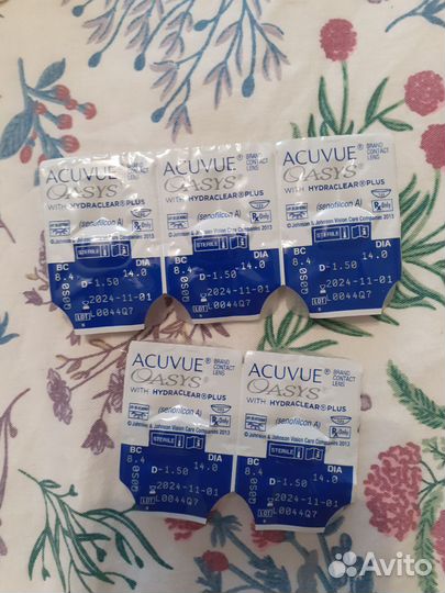 Контактные линзы acuvue oasys