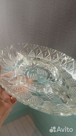 Менажница хрустальная СССР б/ у